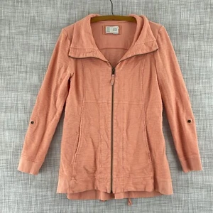 Saturday Sunday Anthro Sweatshirt Hoodie Womens M orange 0789 - Picture 1 of 9