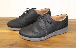 UNstructured by CLARKS Artisan UN Hinton Womens Black Leather Loafers Size 9.5 M - Picture 1 of 8