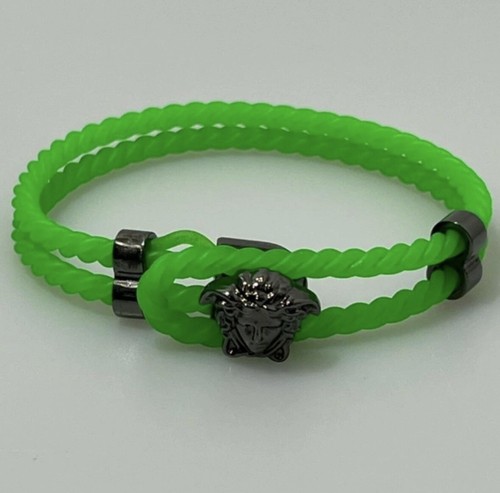 Versace Medusa Bracciale Torsione Verde Neon Pistola