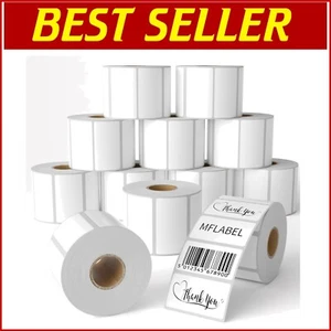 Durable 2-1/4 x 1-1/4 Shipping Labels - 12 Rolls, Compatible with Major Printers - Picture 1 of 9