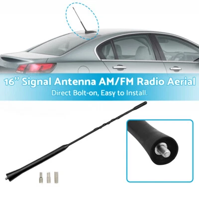 16'' Signal Antenna AM/FM Radio Aerial Black Suitable For Nissan Navara 2005 on - image 1 of 4