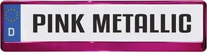 Design Kennzeichenrahmen Pink Metallic 1 Stück - Bild 1 von 1