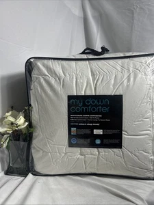 Bloomingdale’s My Down White Duck Down Comforter King Size Warmer New - Picture 1 of 3