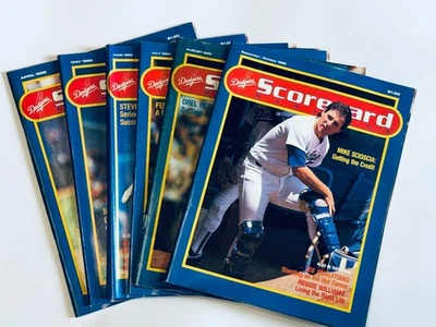 LOT OF 6 - 1986 APRIL-OCTOBER LOS ANGELES DODGERS MAGAZINE, PROGRAM, SCORECARD. - Image 1 of 4