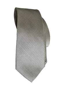 Calvin Klein 100% Silk Men's tie Gray-Light Goldish Solid, Long; 61.5" x 3 1/4" - Bild 1 von 5
