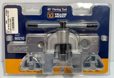 (MA6) Yellow Jacket Flaring Tool Steel Chrome 45 Degree 3/16" - 5/8" 60210 - Image 1 of 2