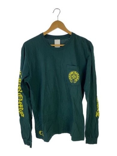 CHROME HEARTS CUORI CROMATI T shirt maniche lunghe L cotone GRN stampa 033 071859 
