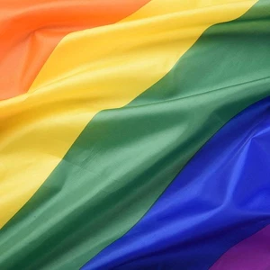 Bandiera arcobaleno 3 x 5 piedi Gay Pride Lesbica 36" x 60" bandiera LGBT con occhielli - Foto 1 di 7