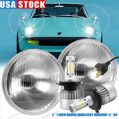 Faro LED redondo de 7 pulgadas para Datsun 240z 260z 280zx 1600 180B 520 620 ++ Foto 1 de 4