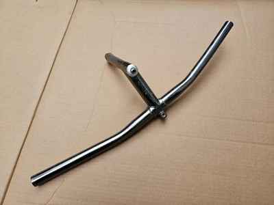 Vintage 80s HL Mountain Bike 58cm Flat Bars + 100mm Quill Stem Chromoly Gray - Image 1 of 4