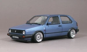 VW Golf 2 10 Millionen blaumetallic BBS RS Alufelgen 15 Zoll Umbau 1/18 - Bild 1 von 8