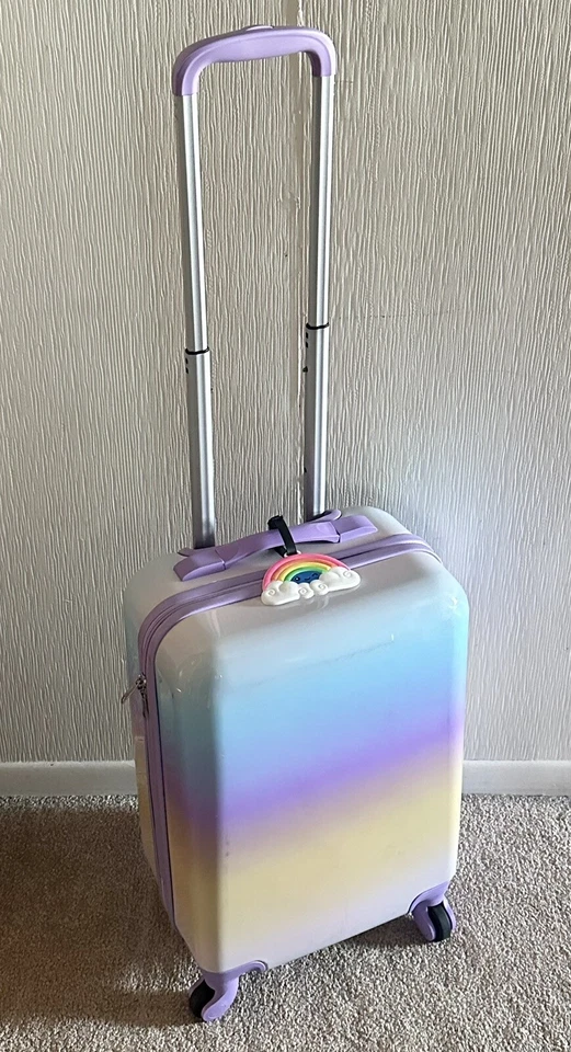 Target Girls Multicolor Hardshell Carry-On Spinner Suitcase w/ Arc Luggage Tag - Image 1 of 4