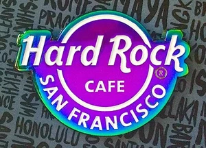 Hard Rock Café San Francisco 2020 arco iris chapado en neón logotipo clásico Le Pin - Imagen 1 de 3