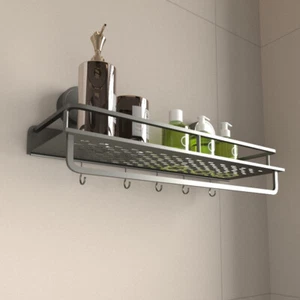 Badregal Dusche Eckregal Aufbewahrung Shampoo Organizer Halter Wand - Bild 1 von 20