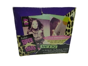Tarjetas de música ProSet Super Stars 1991 caja dañada sellada de fábrica rock pop rap - Imagen 1 de 10