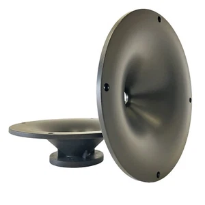 Pair 10” Conical Round Horn Waveguide For 1” Compression Driver Tweeter Speaker - Picture 1 of 10