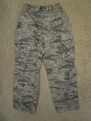 US Military Pants Women 27x27 Green Tiger Camo Air Force Cargo Utility Trousers - Image 1 of 4