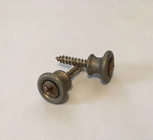 Aged Strap Buttons for Gibson SG Les Paul ES Relic 355 - Picture 1 of 2