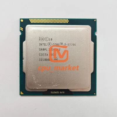 Intel Cores i7-3770K SR0PL 3.5GHz 4 Cores 8T 8MB 77W LGA1155 CPU Processor - Image 1 of 2