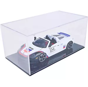 Acrylic Display Case for 1:24 Scale Die Cast Model Cars Black Base - Picture 1 of 5