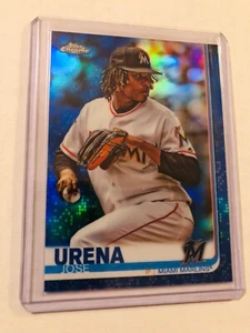 2019 Topps Chrome Blue Wave Refractor Marlins Jose Urena 66/150 - Bild 1 von 1