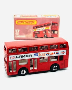 Autobús Matchbox Lesney Superfast 17 Titan London, rojo, "Laker Skytrain", ¡sin usar en caja! - Imagen 1 de 7