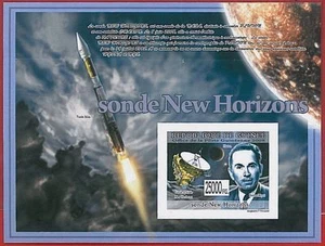 FRENCH GUINEA - ERROR, 2008 IMPERF SHEET: SPACE, Satellites, Telecomunication - Picture 1 of 1