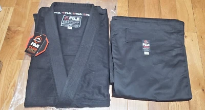 Fuji A6 Sports All Around Mens Brazilian Jiu Jitsu Gi Jiu-Jitsu BJJ - Black New - Image 1 of 4