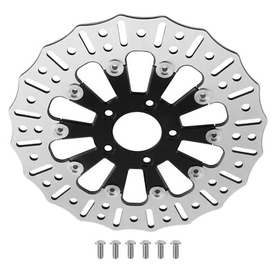 Front Brake Disc 11.8" for Harley-Davidson Road King Touring 2008-2021 Black - Image 1 of 4