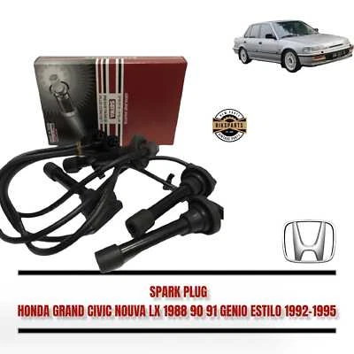 Juego de cables de bujías de rendimiento Honda Civic LX SH4 EF2 CRX 1988-1991 NUEVO Foto 1 de 2