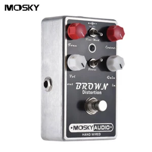 Mosky BROWN Distortion Guitar Bass Effects Pedal Tone / Contour / Volume / Gain - Picture 1 of 10