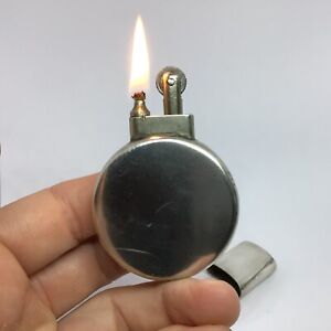 -10- Briquet essence WW2 argent massif sterling -RARE- vintage lighter Feuerzeug