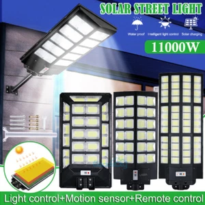 11000W Super Large Solar Street Lights Commercial Outdoor Dusk to Dawn Road Lamp - Picture 1 of 146
