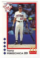 1992 McDonald's Cleveland Indians Tribe Kids Fan Club Tony Perezchica NNO