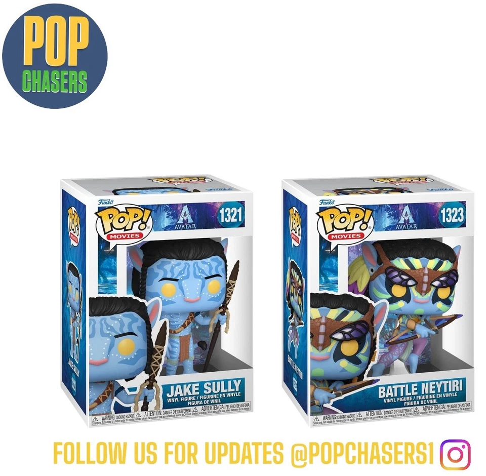 Funko POP! Movies: Avatar - Jake Sully & Neytiri Set #1321-1323
