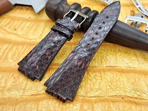 28mm/18mm  Exotic Leather Watch Band Bespoke Military Fashion Minimalist Design - Picture 1 of 12