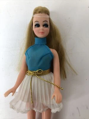 Muñeca Dawn Vintage 6.5” “Dawn” Cabeza K11A Conjunto Original Hong Kong Vestido Azul B3 Foto 1 de 4