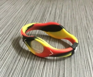 New, Original Power Balance Energy Health Band Bracelet Rasta Colored XS & XL! - Picture 1 of 5