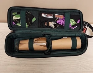 Picnic Time Estate Classic Deluxe Insulated Wine Tote with cups and corkscrew - Picture 1 of 9