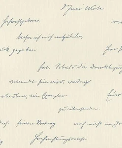 Tapete BARBARA Home Collection Schriftzug beigegrau dunkelblau 522174 (0,94€/1qm - Picture 1 of 1