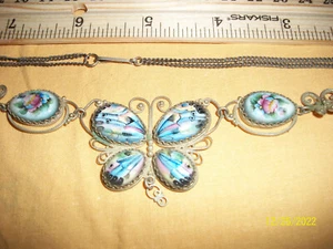Blue Butterly Choker Halskette - Bild 1 von 5