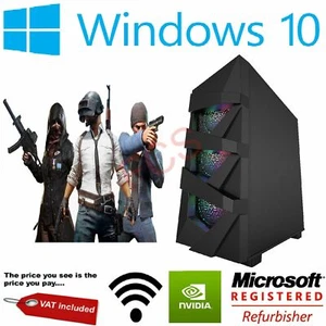 Gaming PC Ultra Fast i3 i5 i7 16GB RAM 512GB SSD 2TB GTX 1660 RTX 2060 Windows10 - Picture 1 of 6