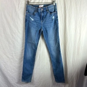 Abercrombie & Fitch Kids High Rise Super Skinny Distressed Jeans 13/14 - Picture 1 of 14