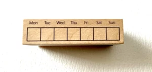 Holzstempel - Tracking your habits - Weekly - Bild 1 von 2