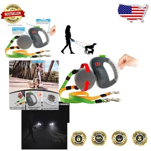 Lightweight Dual Dog Leash with Tangle-Free Design - Ideal for Two Medium Dogs - Picture 1 of 10
