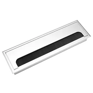 Square Desk Grommet Table Wire Organizer Cable Hole Cover Aluminium Desk Cable - Photo 1/21