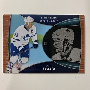 2008-09 Upper Deck McDonald's Profiles Mats Sundin PRO2 Hockey Card Toronto