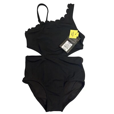 Traje de baño de una pieza todo en movimiento recortado correas extraíbles negro S (6/7) Foto 1 de 4