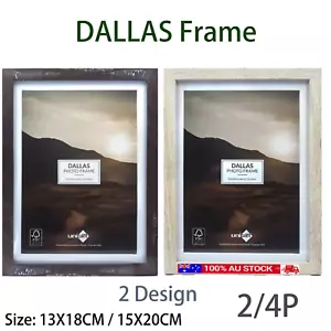 2/4x 13X18/15X20CM 1DALLAS PICTURE FRAME SET Home Gallery Photo Frames Modern AU - Picture 1 of 3