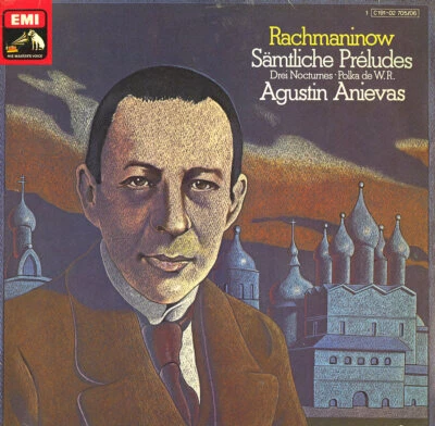 2LP ANIEVAS Piano RACHMANINOV Complete Preludes, 3 Nocturni, Polka EMI C191-2705 - Image 1 of 3